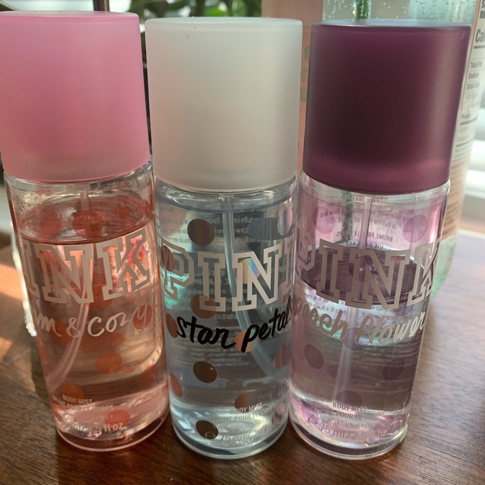 VS Pink Travel Spray Trio